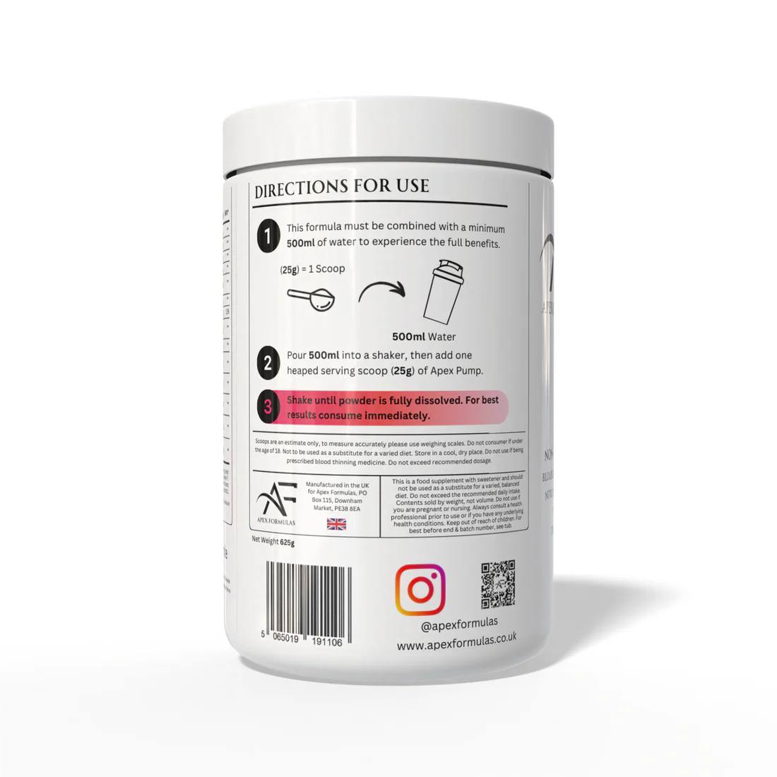 Apex Formula - Pump | 25 Servings