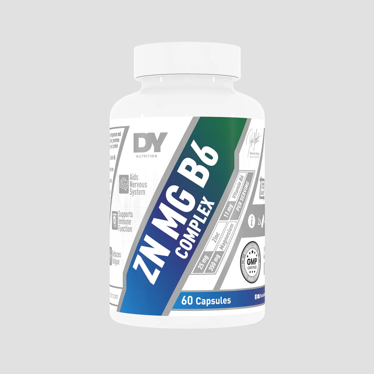 Dy Nutrition - ZN MG B6 Complex, 60 Capsules