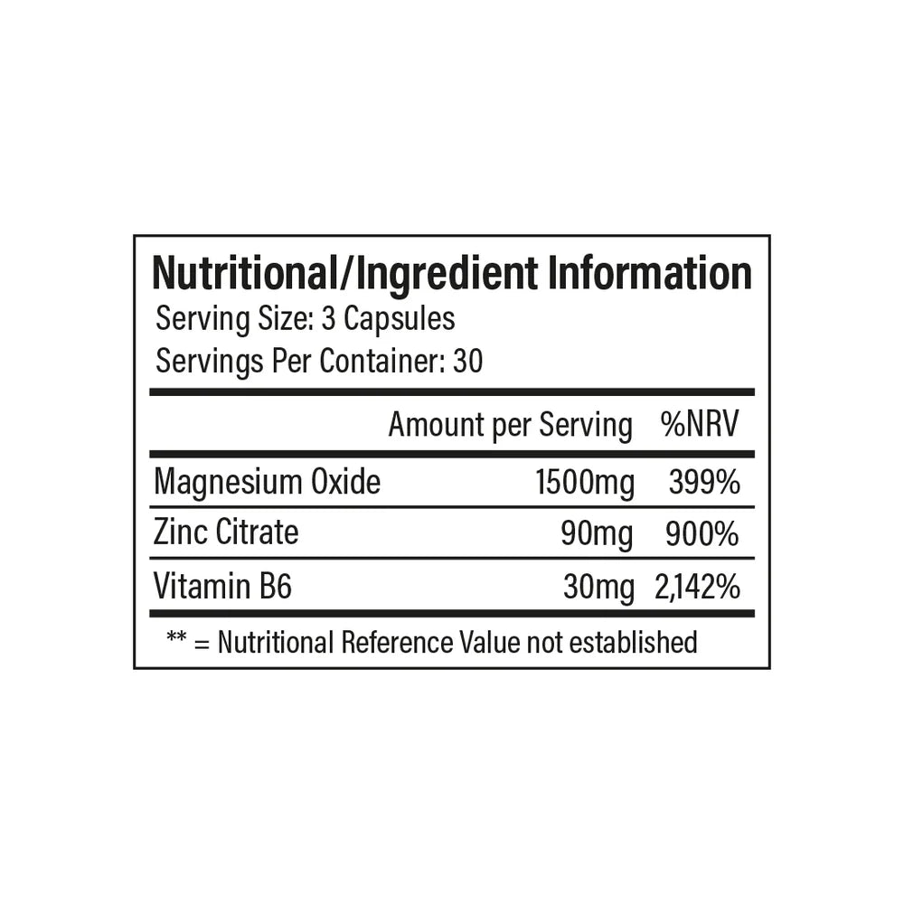 TrainedByJp - Zinc, Magnesium & B6 | 30 Servings