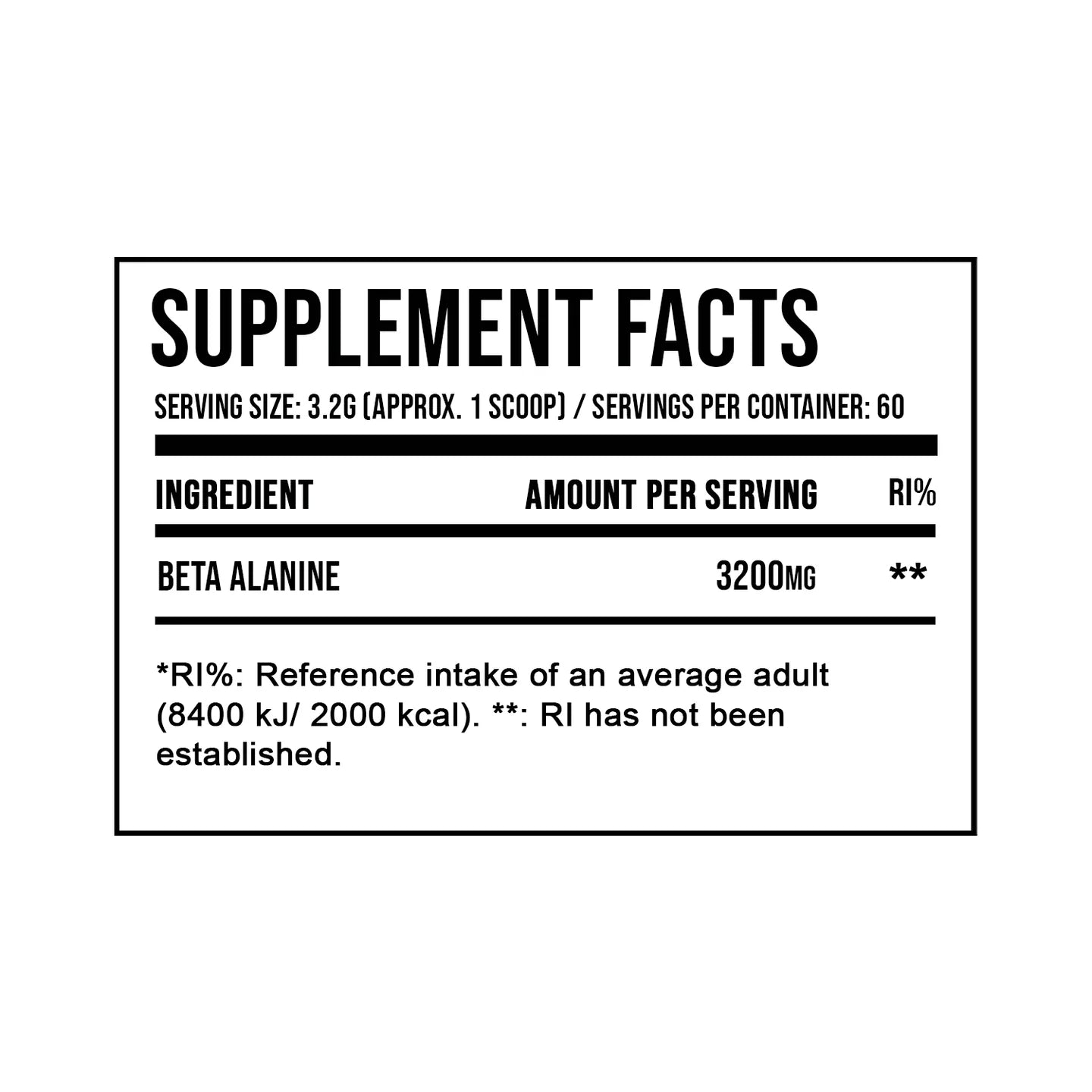 DNA Sports - Beta Alanine | 60 Servings