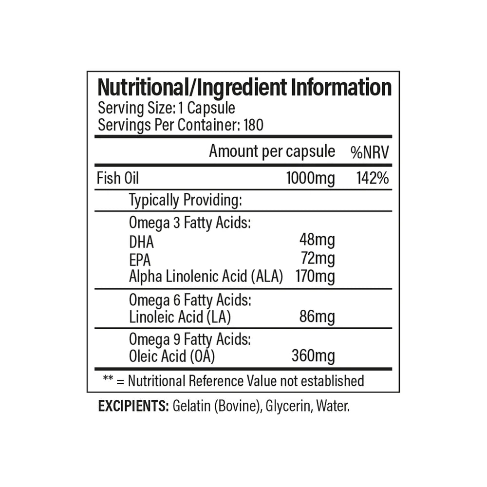 TrainedbyJP - OH-Mega 3-6-9 | 180 Servings