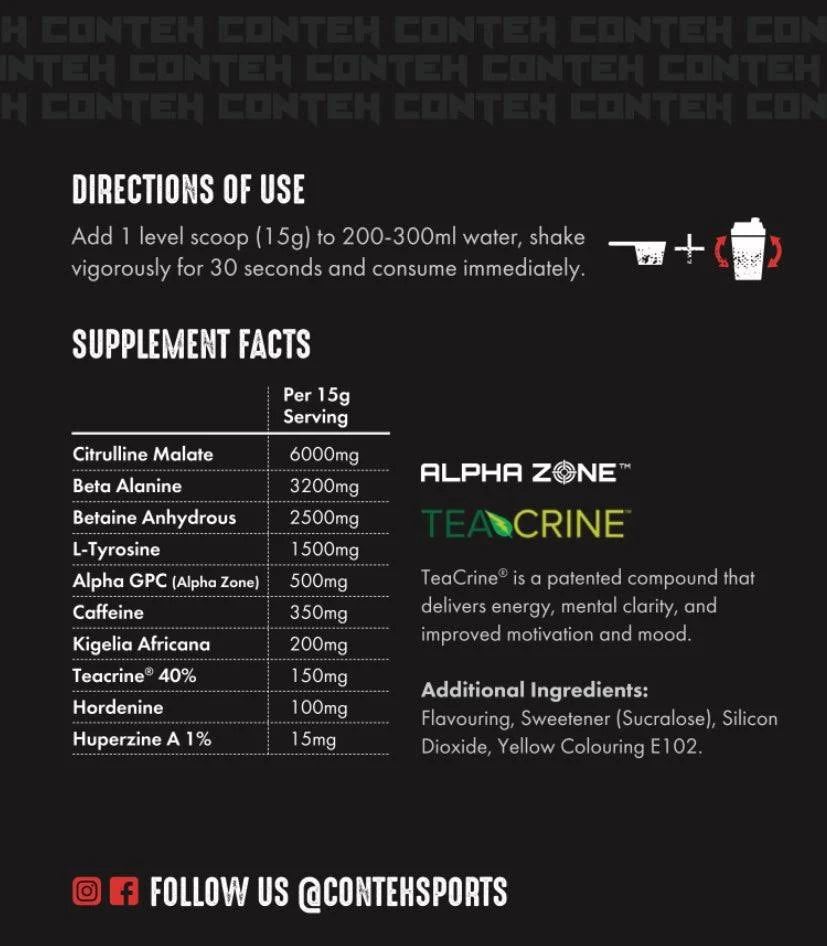 Conteh Sports - Conviction Ultra Potent Pre | 25 Servings