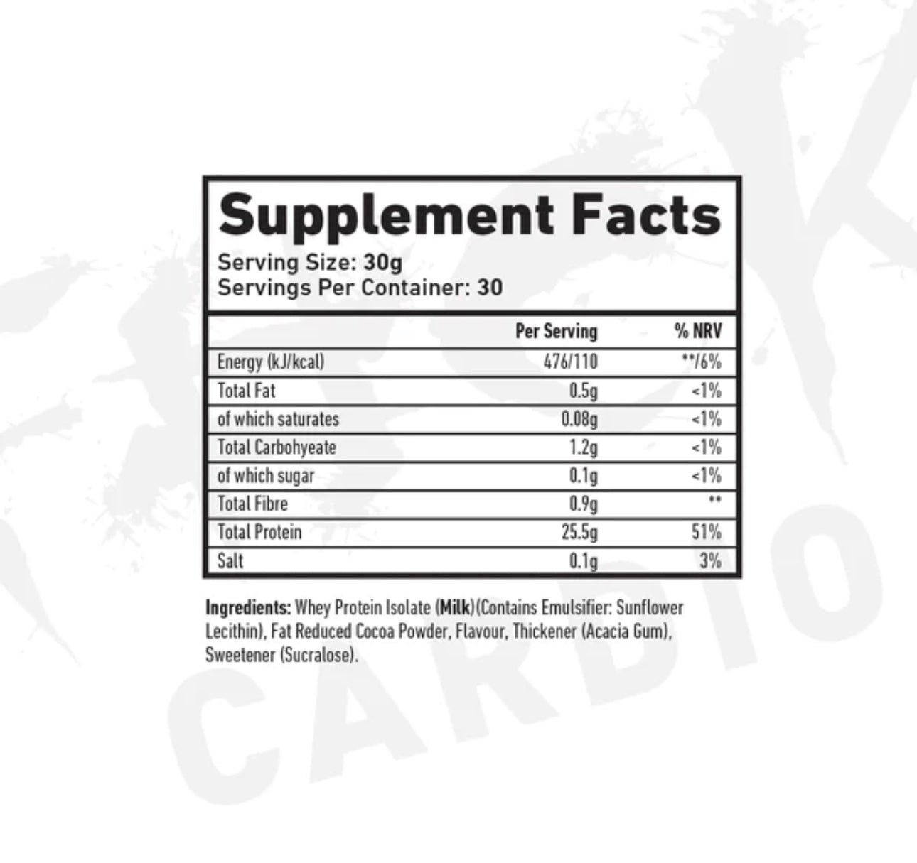 All The Whey UP ISOLATE PROTEIN (30 Servings)