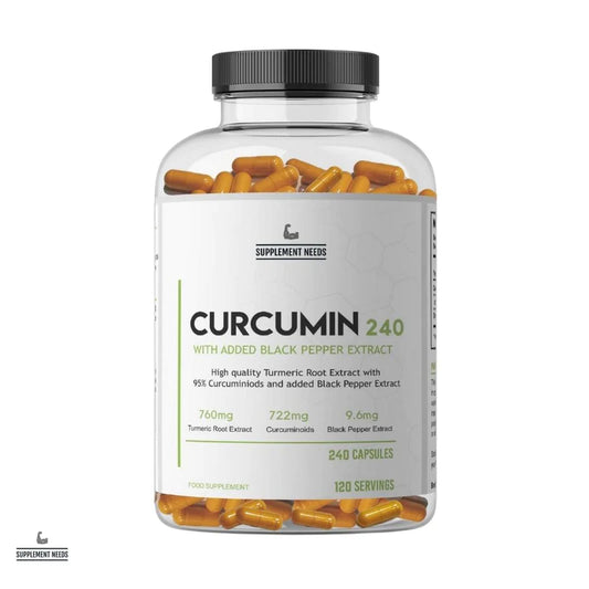 SUPPLEMENT NEEDS CURCUMIN WITH BLACK PEPPER EXTRACT - 240 CAPSULES