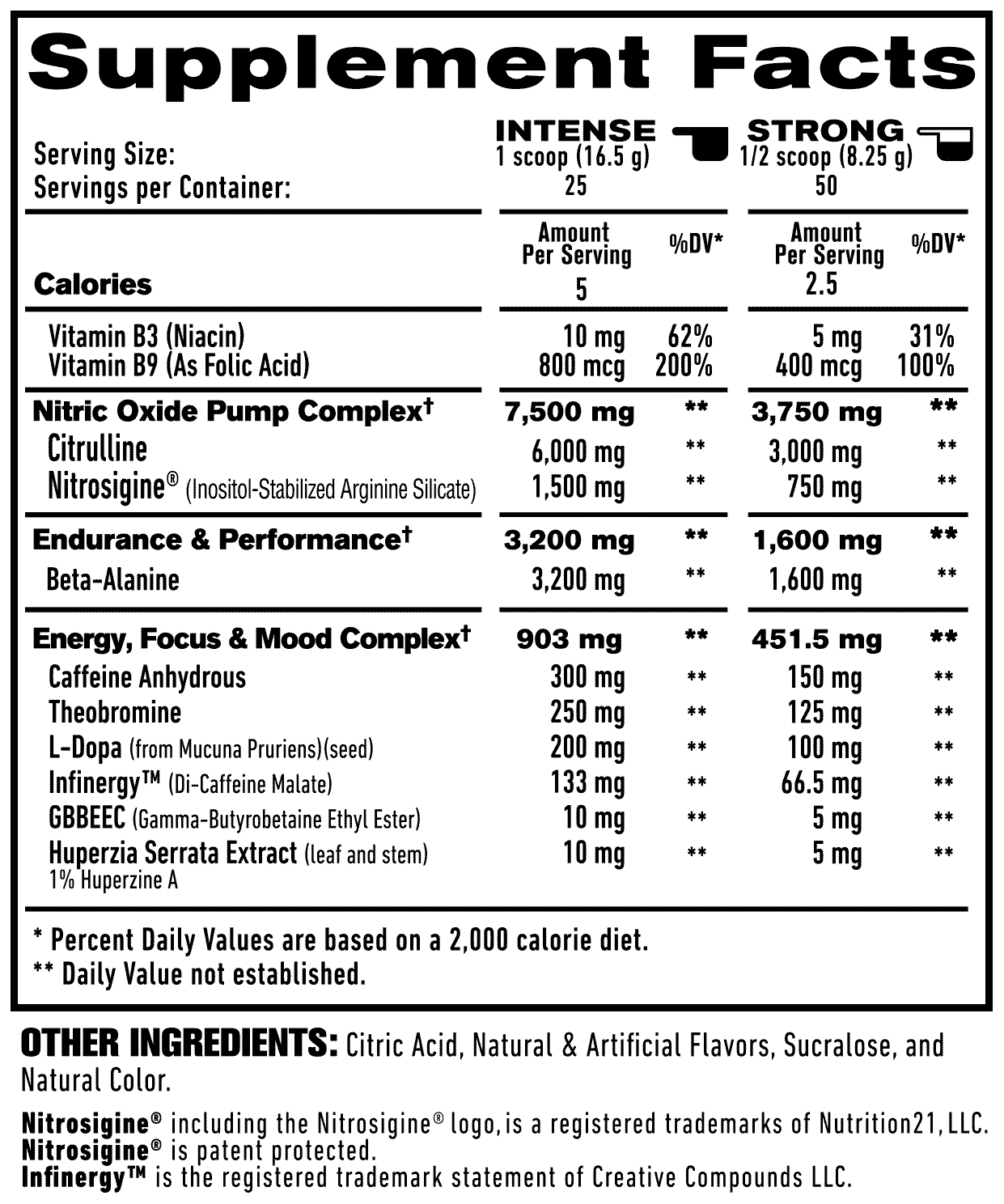 1UP Nutrition - Pre Workout | 25 Servings