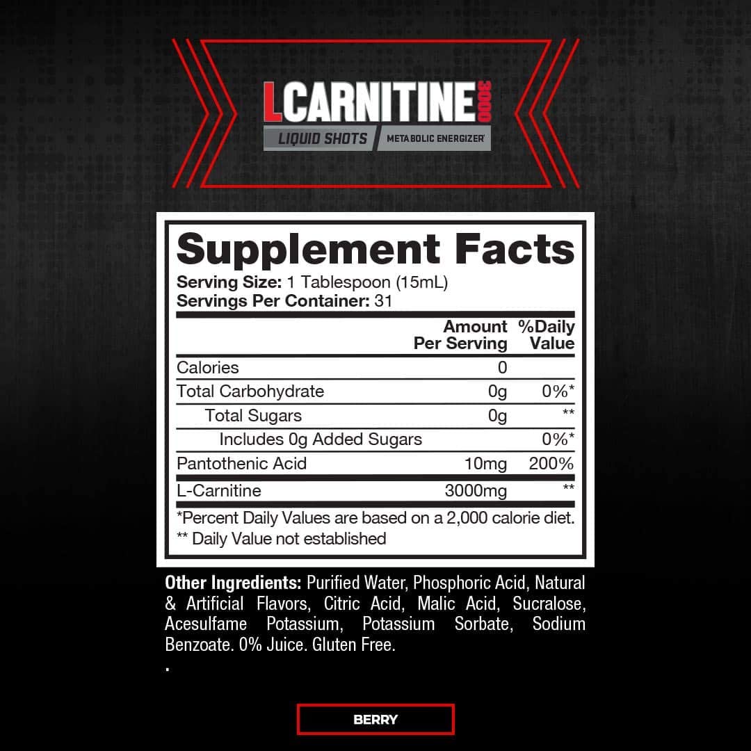 Pro Supps - L-Carnitine | 31 Servings