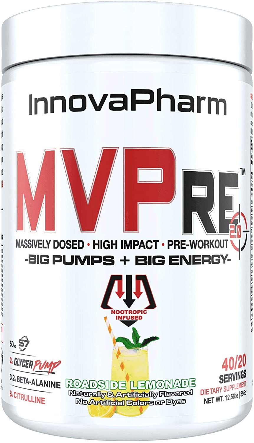 Innovapharm MVPre 2.0 456g | 20 Servings - Gym Beast