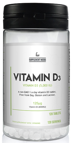 Supplement Needs - Vitamin D3 | 120 Servings