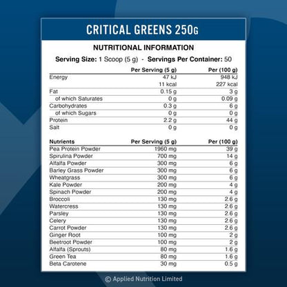 Applied Nutrition - Critical Greens | 50 Servings