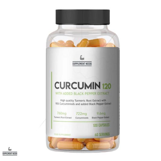 SUPPLEMENT NEEDS CURCUMIN WITH BLACK PEPPER EXTRACT - 120 CAPSULES
