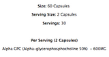 Supplement Needs - Alpha GPC | 30 Servings