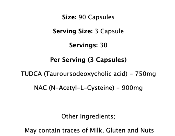 Supplement Needs - Tudca + Nac | 30 Servings