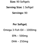 Supplement Needs - Omega 3 | 90 Servings