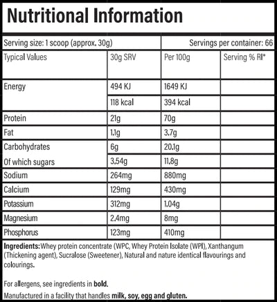 TbJP - PERFORMANCE PROTEIN 2KG, 66 SERVINGS