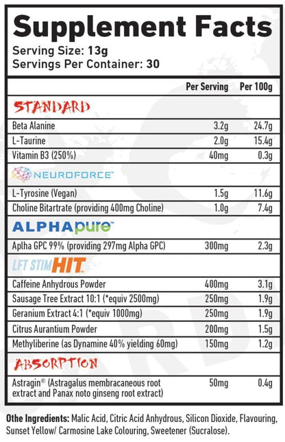 The Warrior Project - LFT SHT V2 | 30 Servings